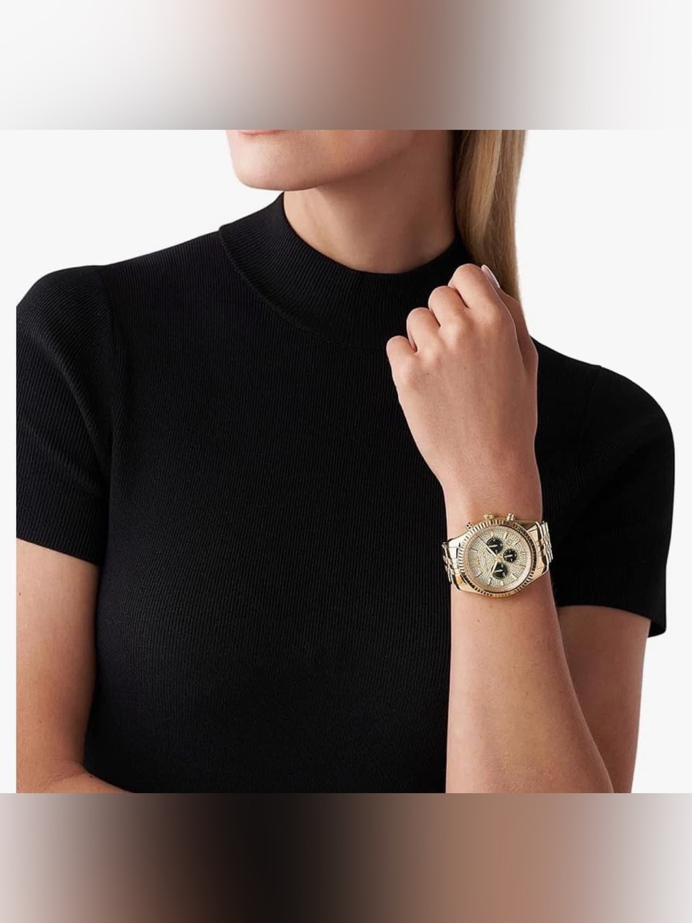 MK8494 - Michael Kors Oversized Lexington Gold-Tone Watch